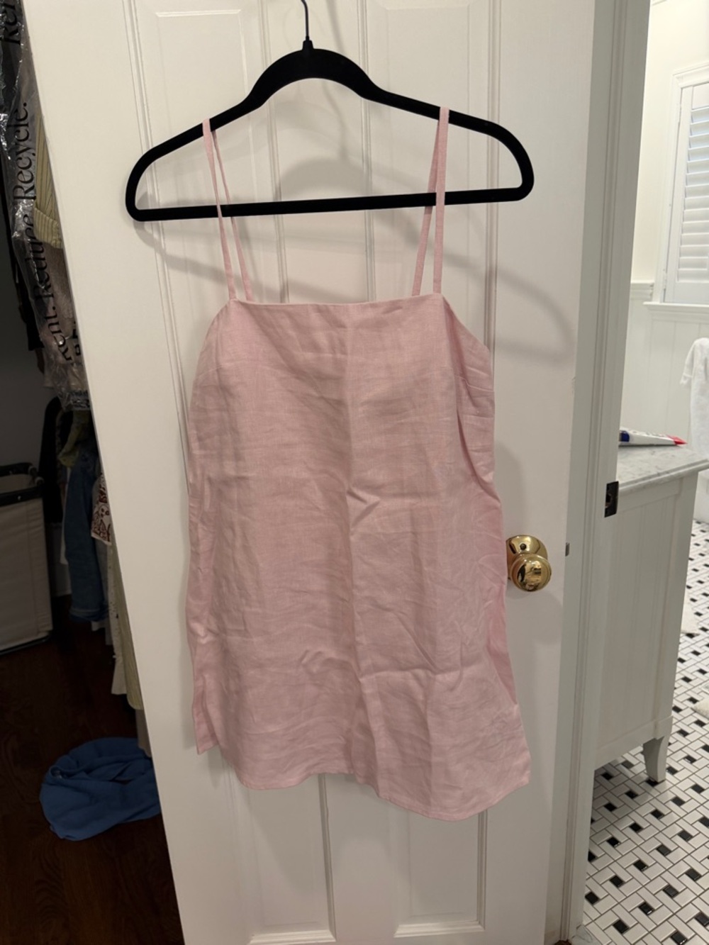 Reformation Light Pink Mini Slip Dress